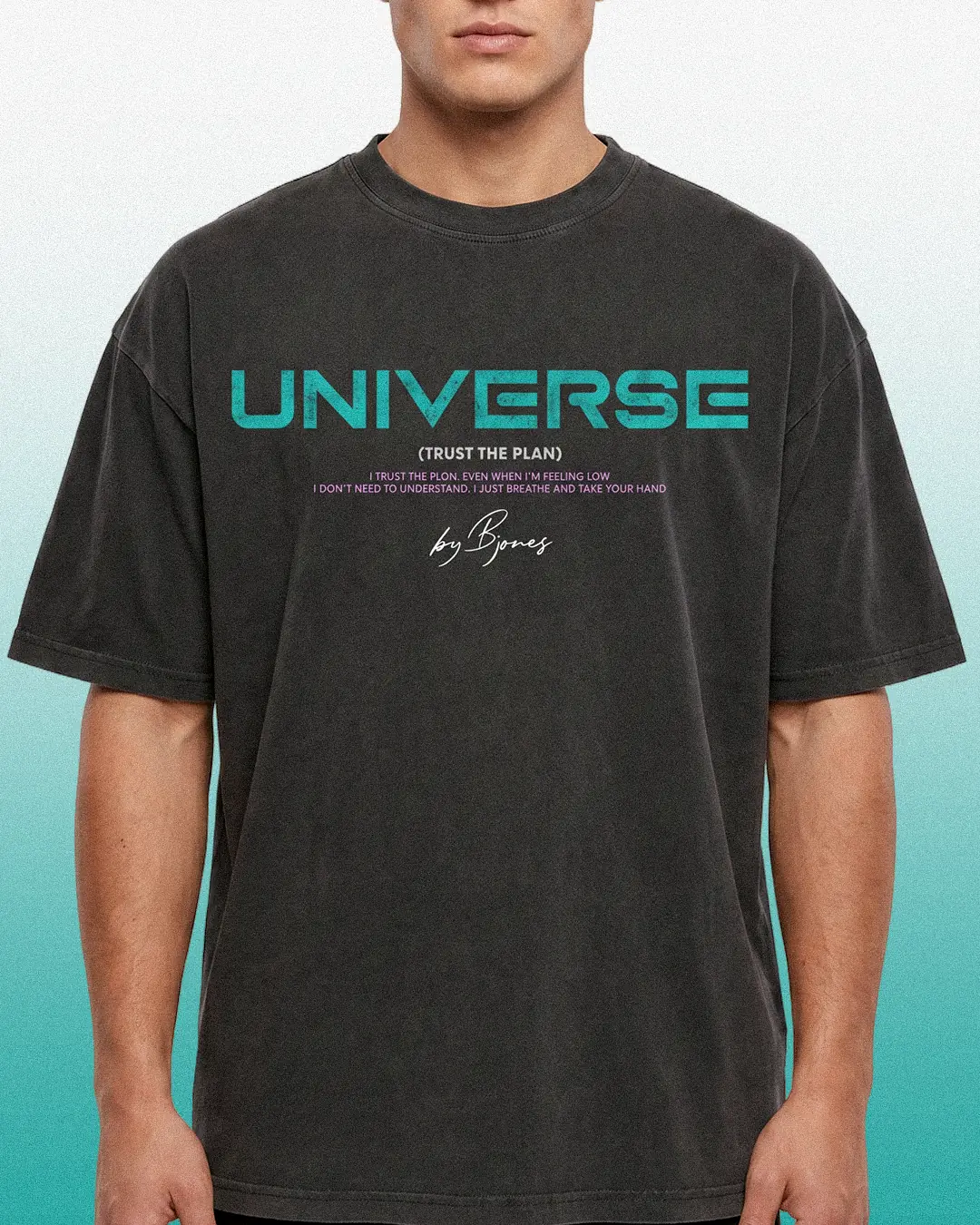 T-SHIRT UNISEX - UNIVERSE BLACK LOGO FRONT